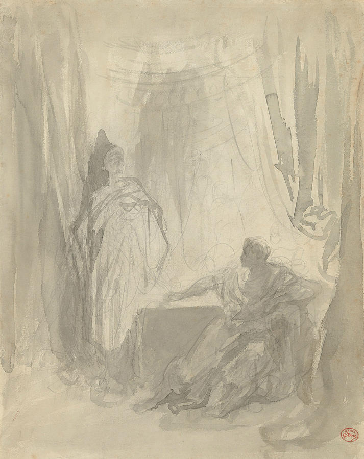 LApparition Drawing by Gustave Dore