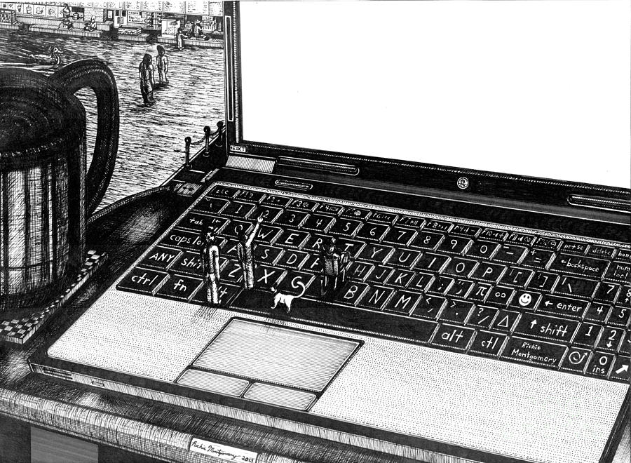 Laptop Drawing
