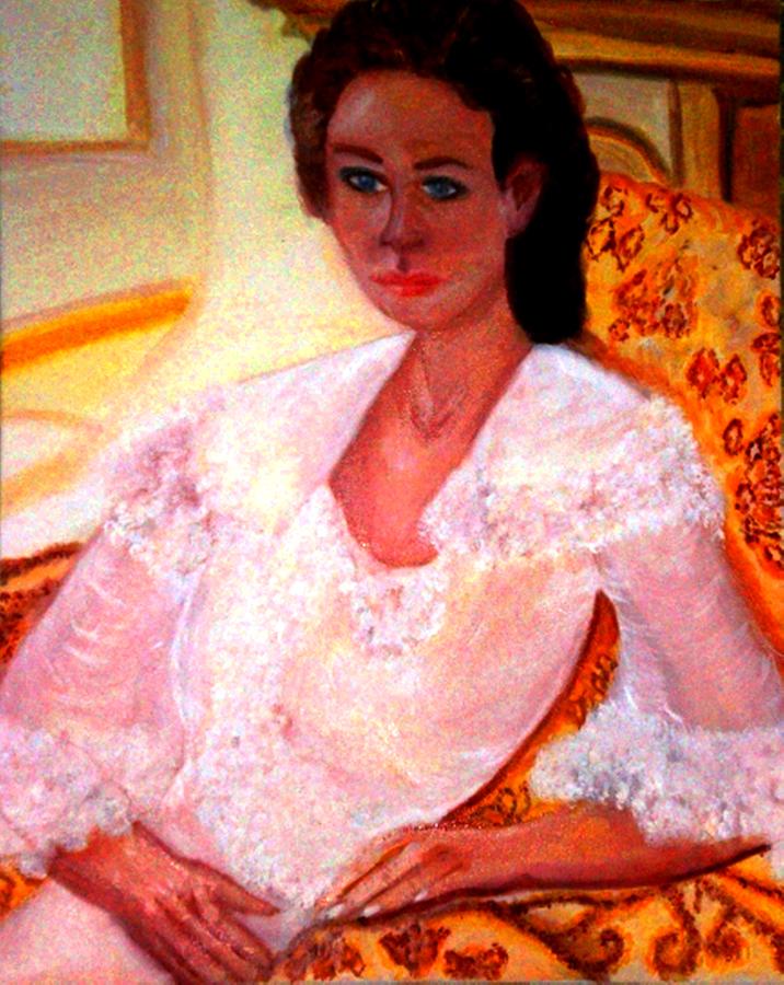 Lady Painting - Lara by Helena Bebirian