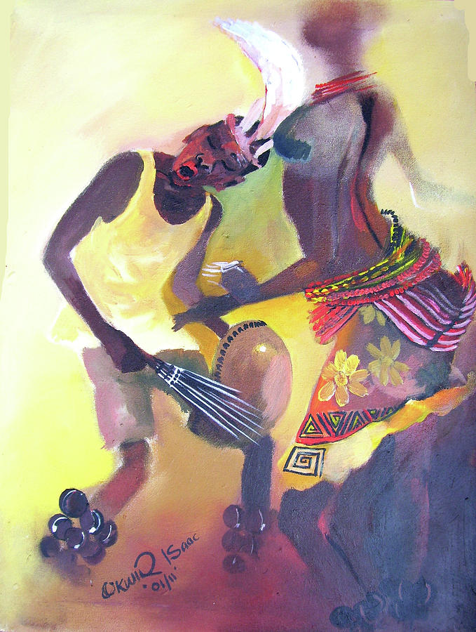 Larakaraka Dance Painting by Okwir Isaac