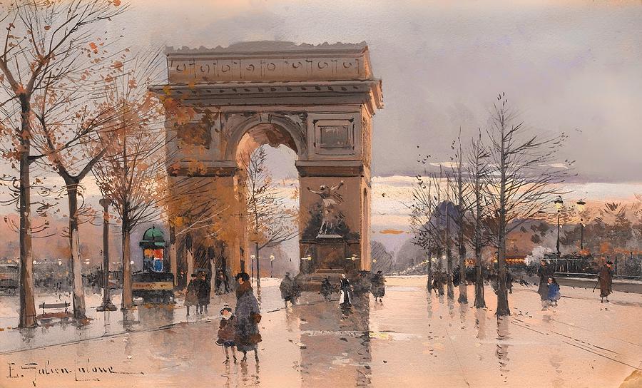 Arc de Triomphe Painting by Mountain Dreams