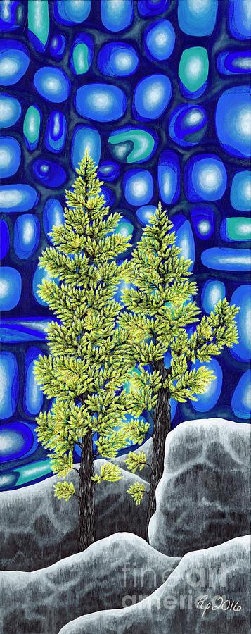 Larch Dreams 3 Painting by Rebecca Parker