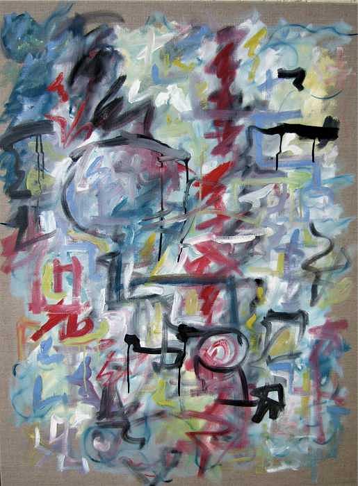 Gestural Painting - Large Abstract No 1 by Michael Henderson