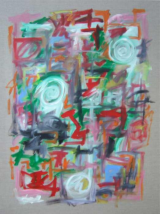 Abstract Painting - Large Abstract No 2 by Michael Henderson Abstract Painting - Large Abstract No 2 by Michael Henderson