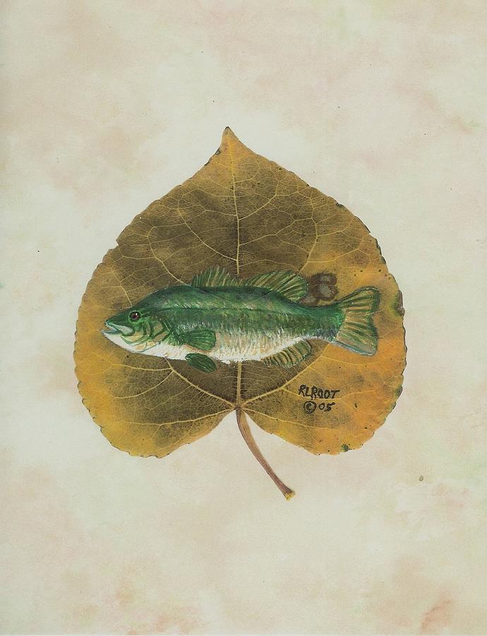 Large mouth Bass Painting by Ralph Root