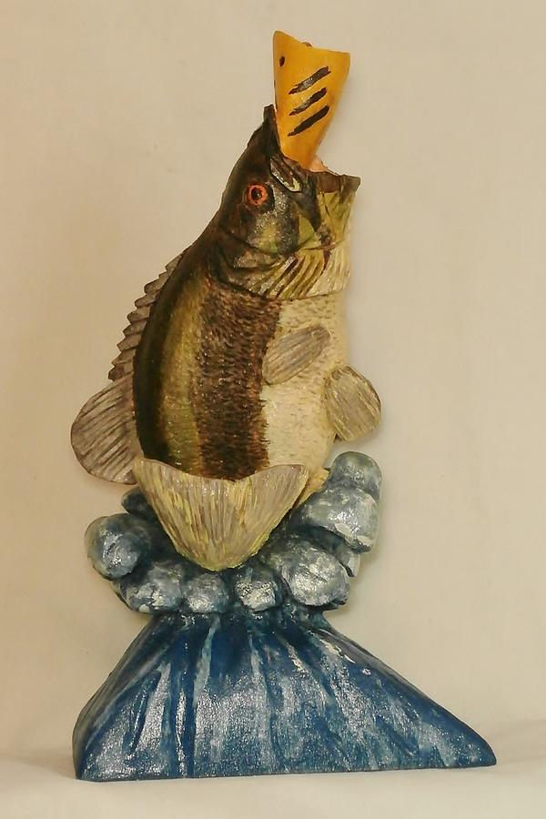 Large Mouth Bass Sculpture by Russell Ellingsworth - Fine Art America