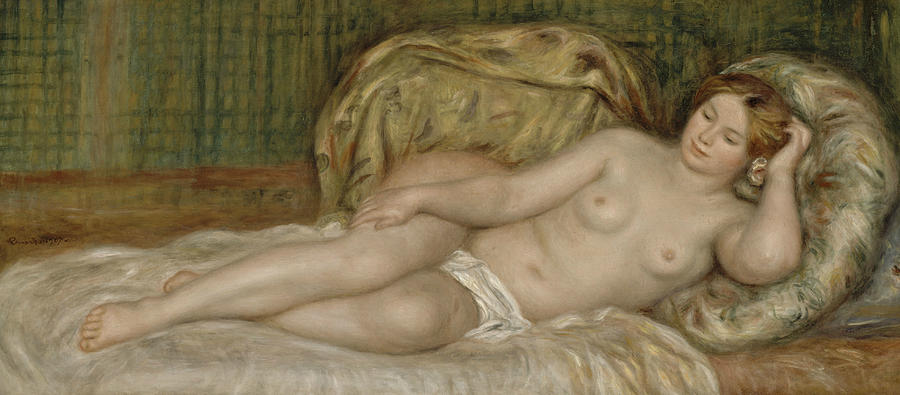 Large Nude Painting by Auguste Renoir