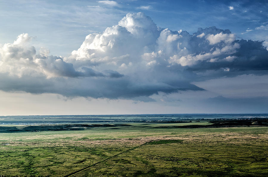 Gathering Storm Plain View Photograph by John Williams