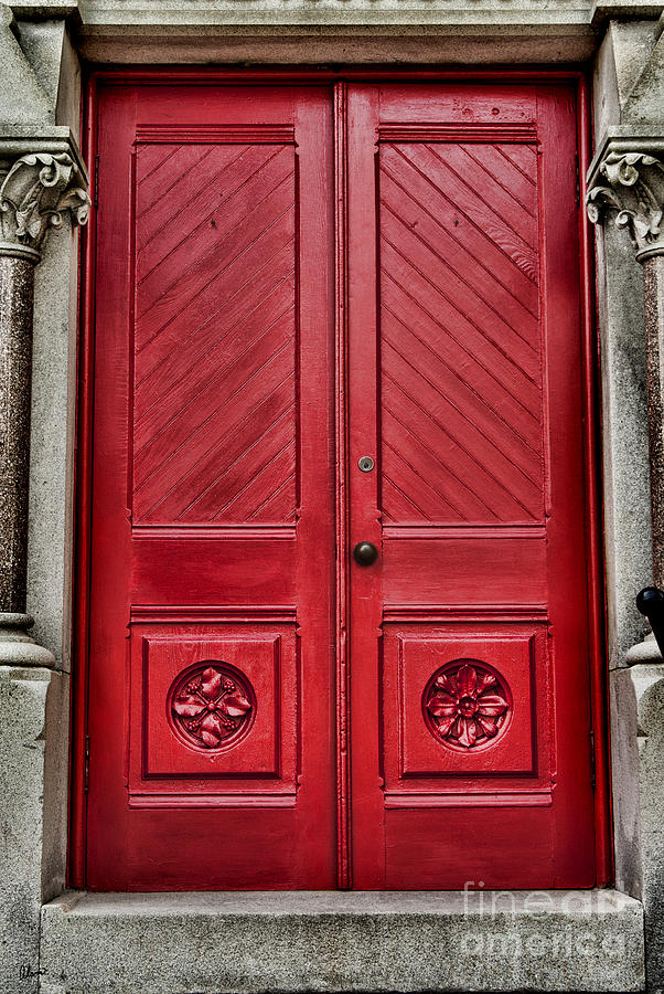 Large Red Doors Photograph by Alana Ranney