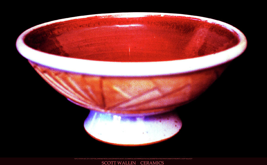 Large Stoneware Bowl Ceramic Art by Scott Wallin