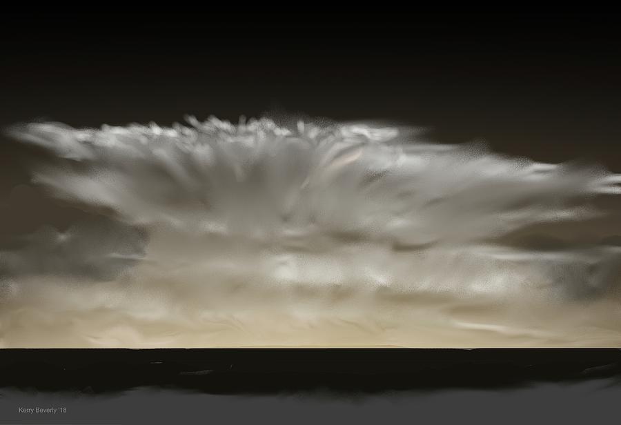 Large Thunderstorm Digital Art by Kerry Beverly