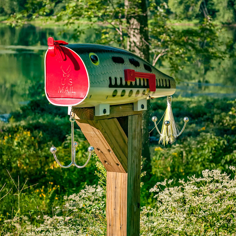 Largemouth Bass Lure Mailbox Photograph