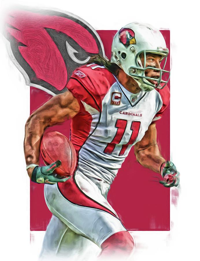 Larry Fitzgerald Arizona Cardinals Watercolor Strokes Pixel Art