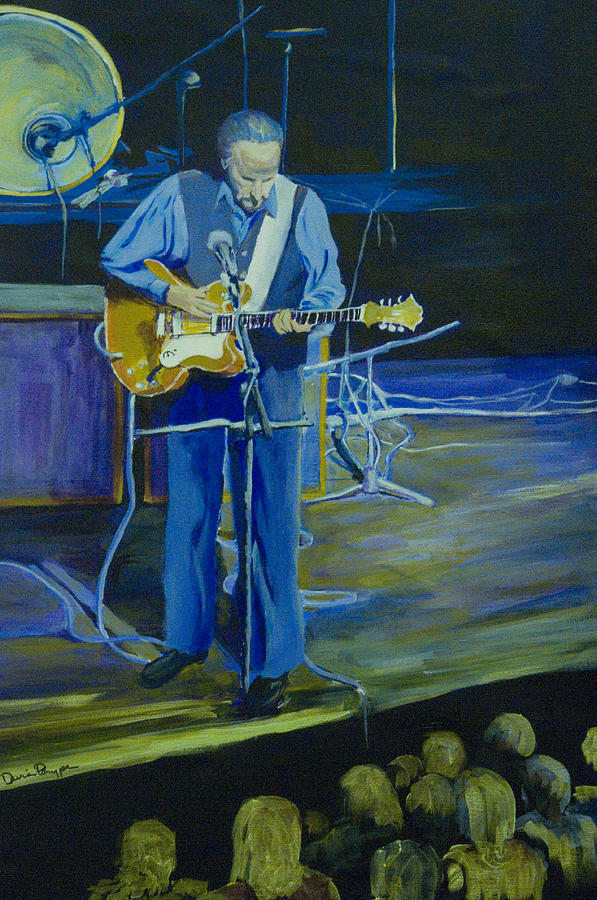 Portrait Painting - Larry Parypa from the Sonics by Davina Parypa