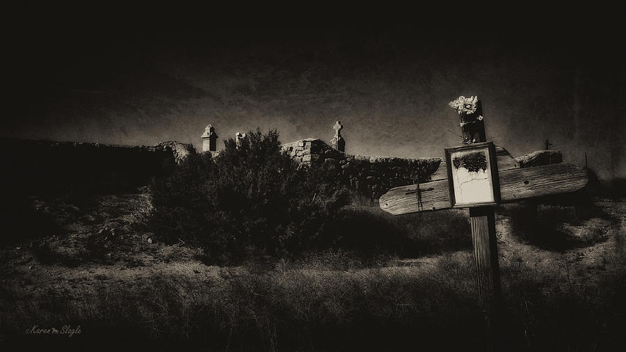 Las Cruces de Galisteo New Mexico Photograph by Karen Slagle