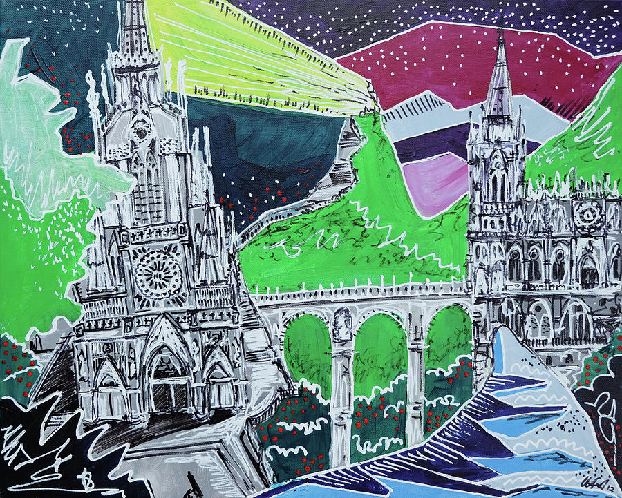 Las Lajas Inspired Painting by Laura Hol Art