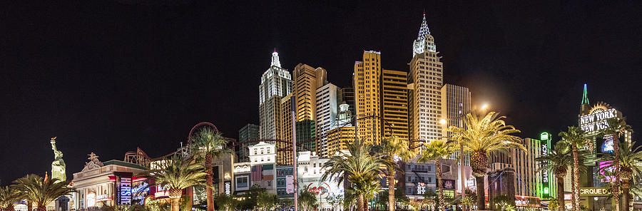 Las Vagas New your New York Pano  Photograph by John McGraw