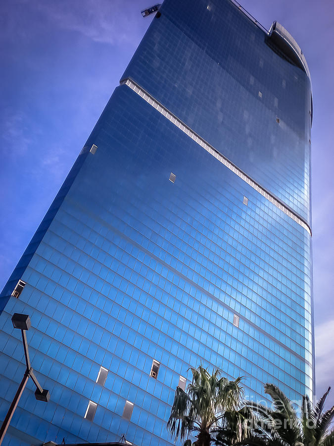 Las Vegas Blue Hotel Photograph by Claudia M Photography