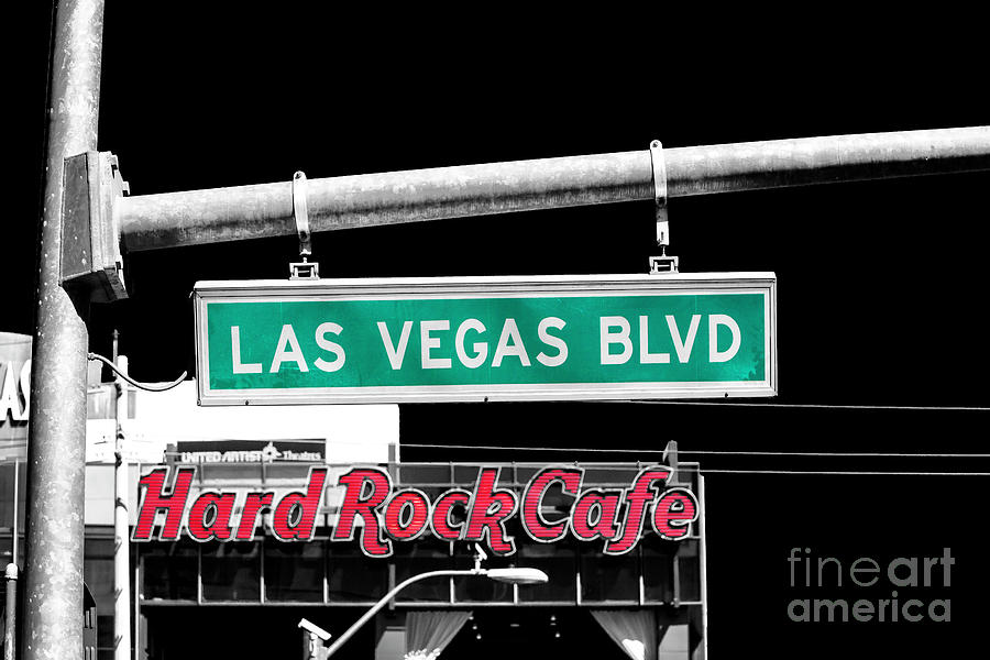 Las Vegas Blvd Sign Fusion Photograph by John Rizzuto
