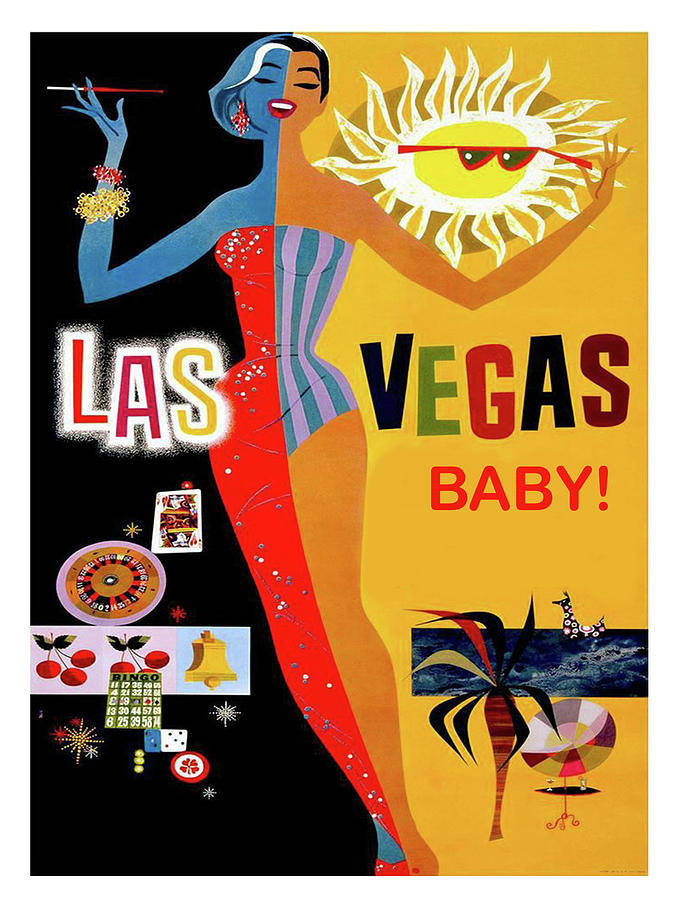 Las Vegas Painting - Las Vegas, Casino baby by Long Shot