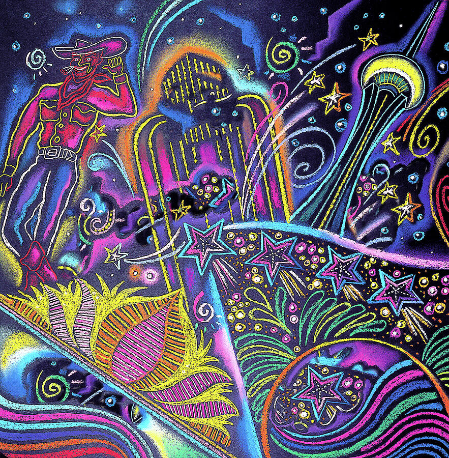 Las Vegas Painting by Leon Zernitsky Las Vegas Painting by Leon Zernitsky