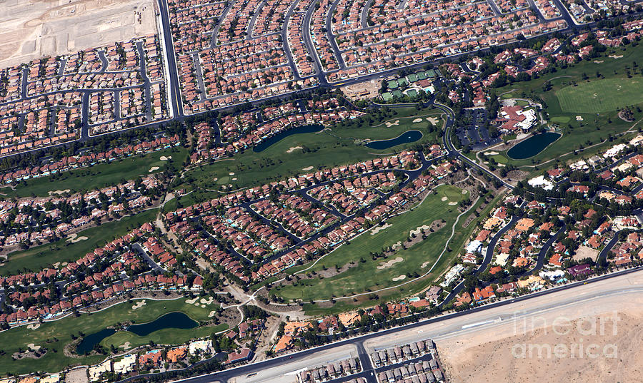 Las Vegas Nevada - Aerial view  Photograph by Anthony Totah