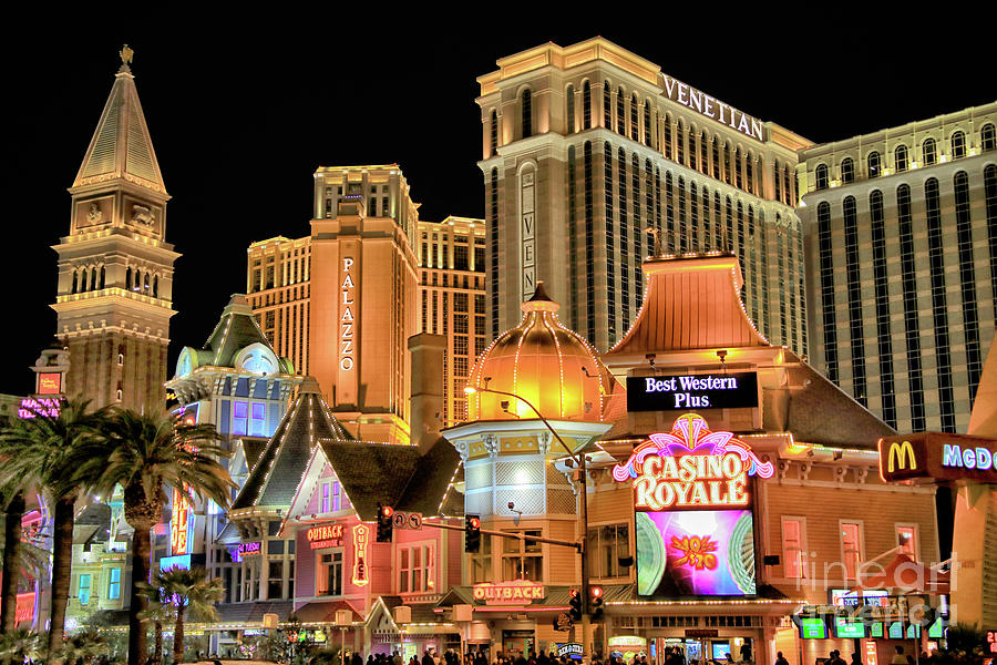 Las Vegas Night Life Photograph by Mariola Bitner