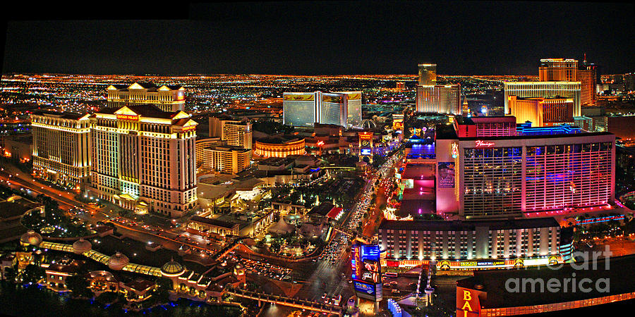 Vegas Photograph - Las Vegas Panarama by Randy Harris