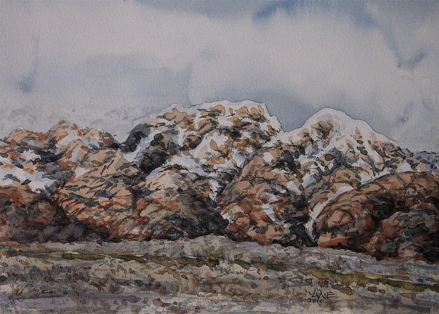 Las Vegas Red Rocks Painting by Lynne Haines