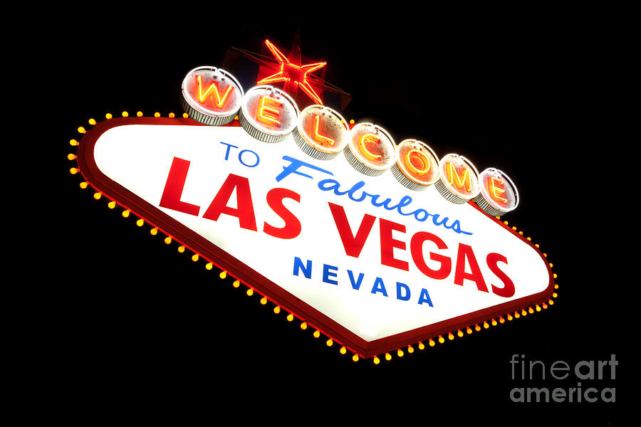 Las Vegas sign Photograph by Anthony Totah