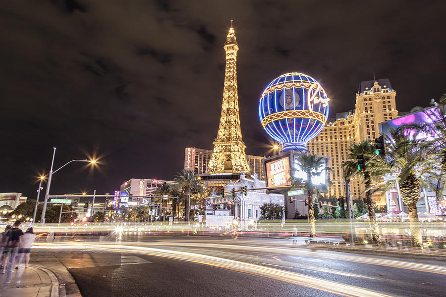 Las Vegas Streaks in Color Photograph by John McGraw