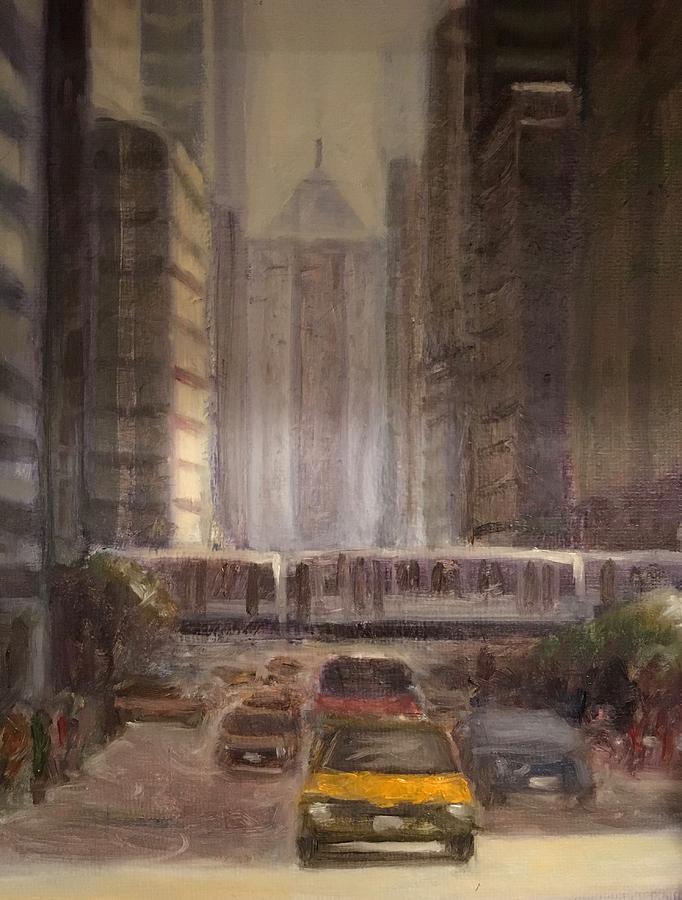 LaSalle Street Painting by Will Germino