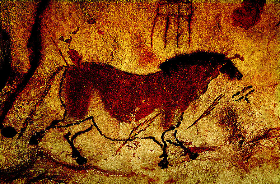 Lascaux Horse Digital Art by Asok Mukhopadhyay