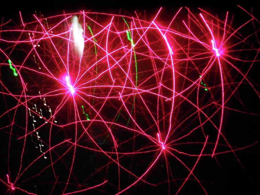 Laser Lights 9 Photograph by Ron Kandt