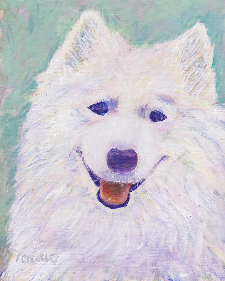Dog Painting - Laser by Patricia Cleasby