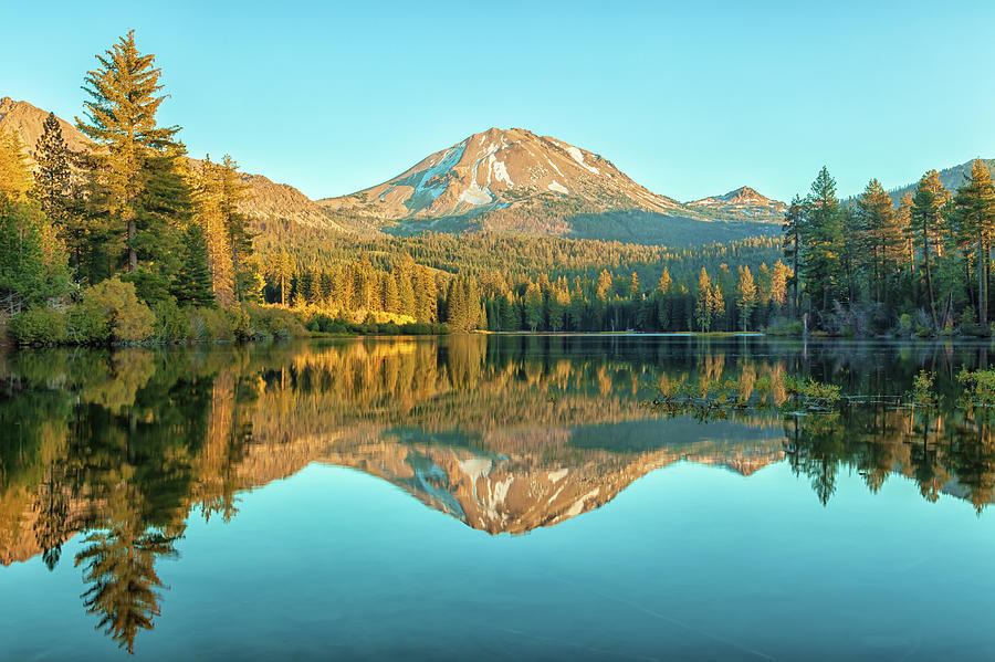 Lassen And Its Reflection Photograph