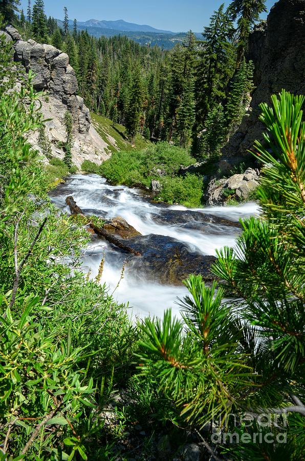 Waterfall Photograph - Lassen National Park Waterfall by Rincon Road Photography