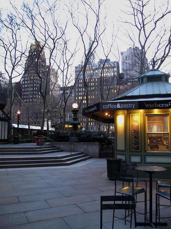 Last Call for Cappuccino - Manhattan in Winter Photograph by Yvonne Wright