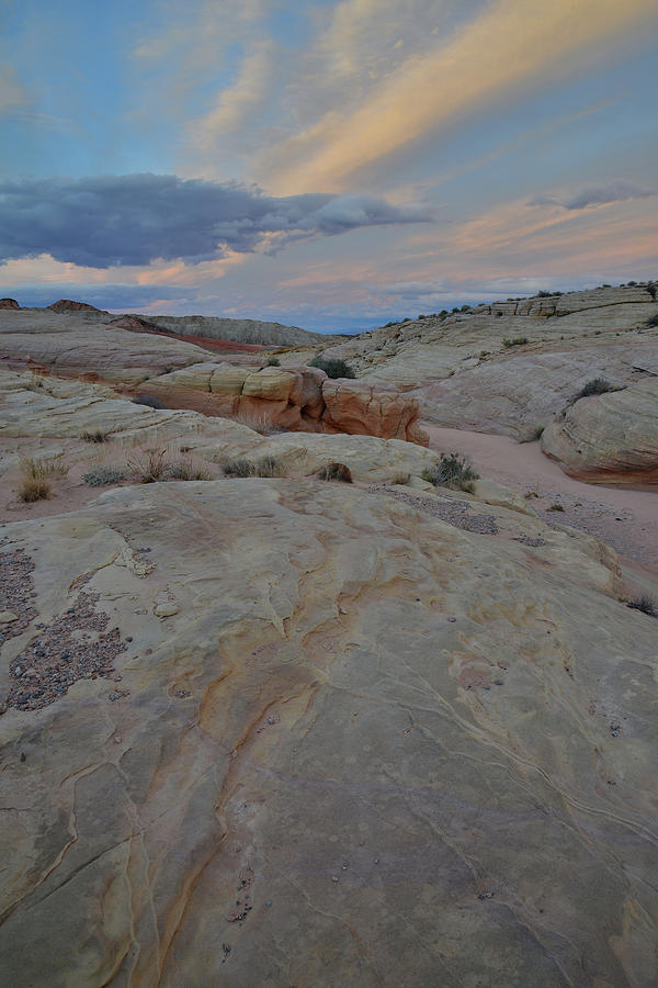 Last Clouds over Valley of Fire Photograph by Ray Mathis