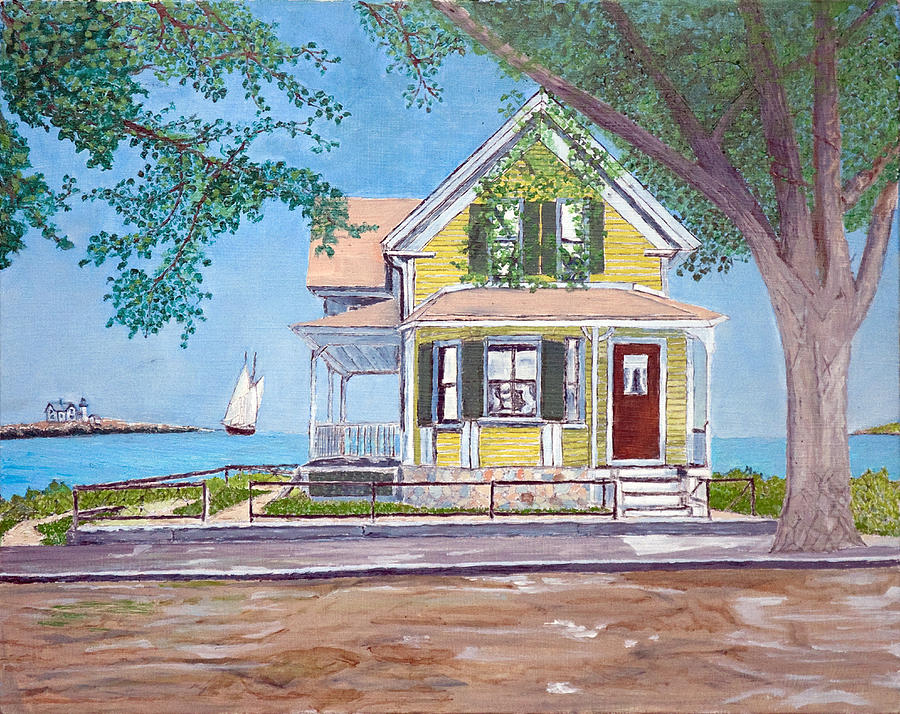 Gloucester Painting - Last House Standing by Laurence Dahlmer