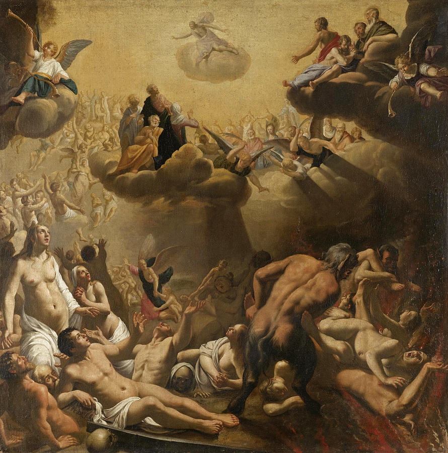 Last Judgement Painting by Circle of Louis Finson