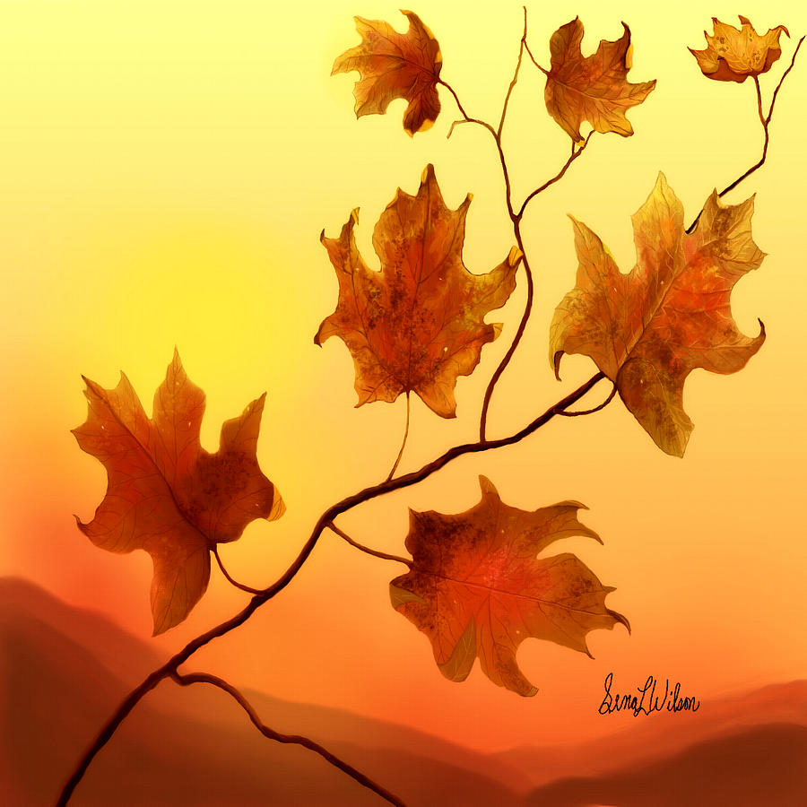 Last Leaves Painting by Sena Wilson