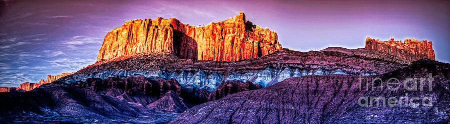 Capitol Reef National Park Photograph - Last Light at Capitol Reef II by Irene Abdou