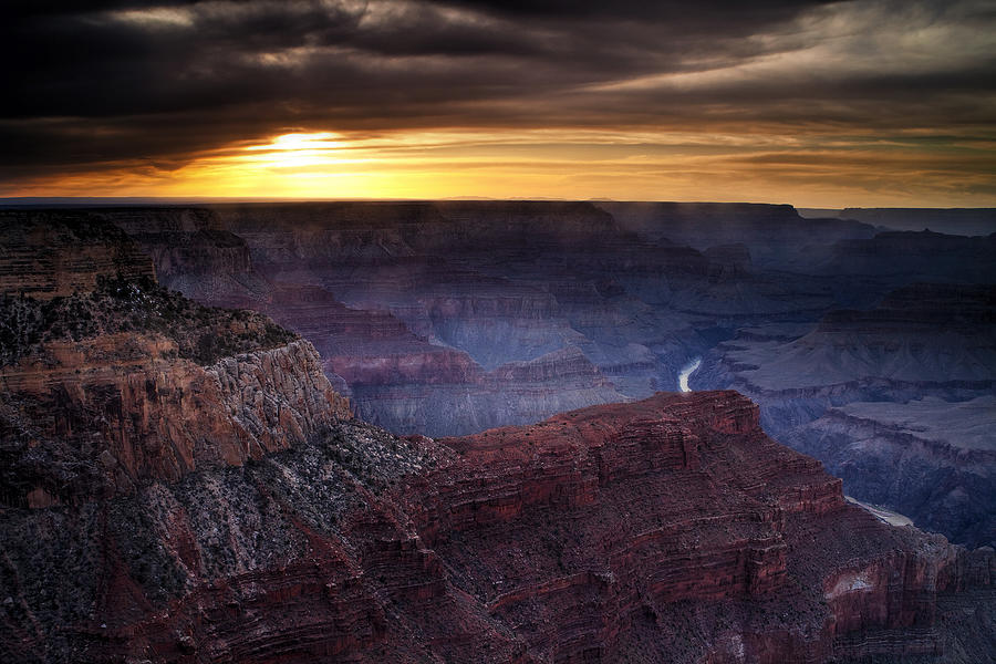 Last Light at the Canyon Photograph by Andrew Soundarajan