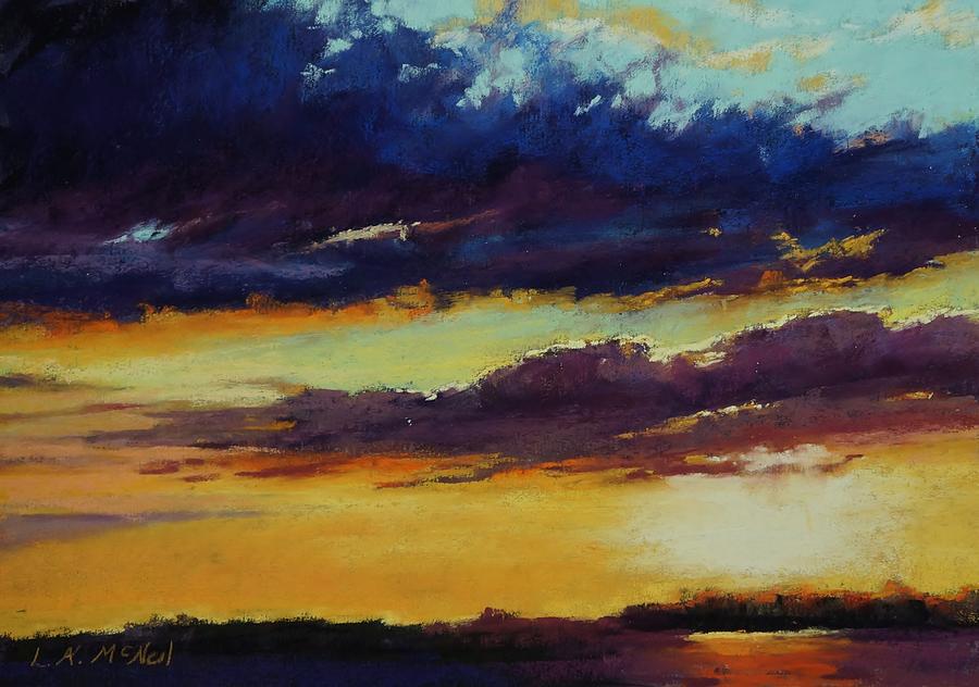 Last Light Pastel by Leslie McNeil - Fine Art America