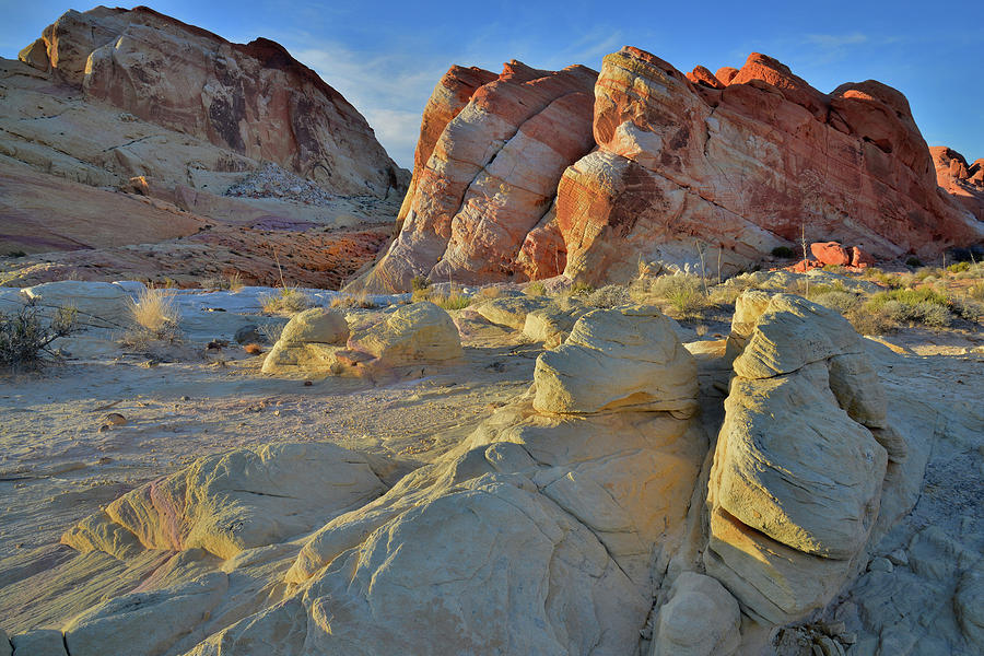Last Light on Valley of Fire Domes Photograph by Ray Mathis