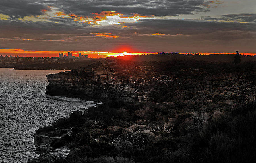 Nature Photograph - Last Light Over North Head Sydney by Miroslava Jurcik