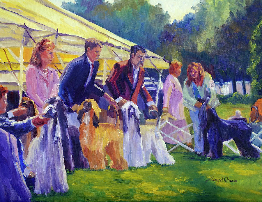 Dog Painting - Last Look by Terry Chacon