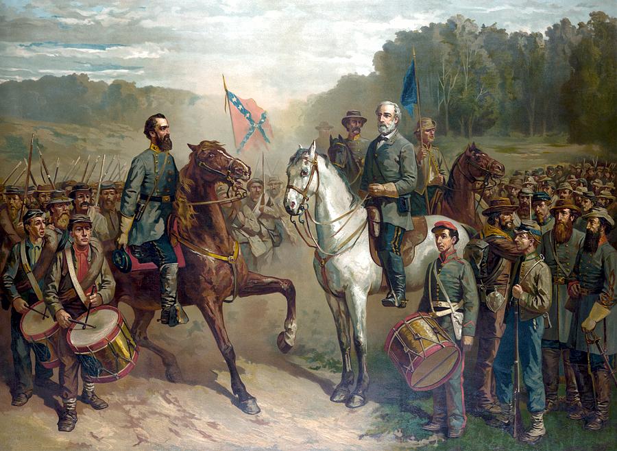 Robert E Lee Painting - Last Meeting Of Lee And Jackson by War Is Hell Store