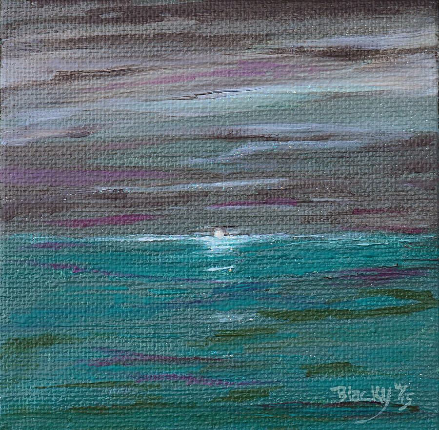 Last Mood Of The Sea Painting by Donna Blackhall